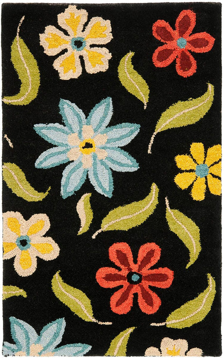 Safavieh Blossom Blm678B Black / Multi Rugs.