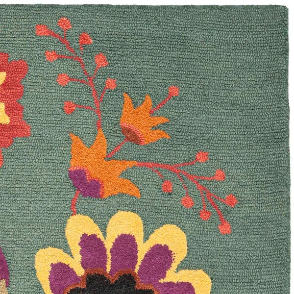 Safavieh Blossom Blm679A Blue / Multi Rugs.