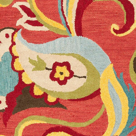 Safavieh Blossom Blm680B Rust / Multi Rugs.