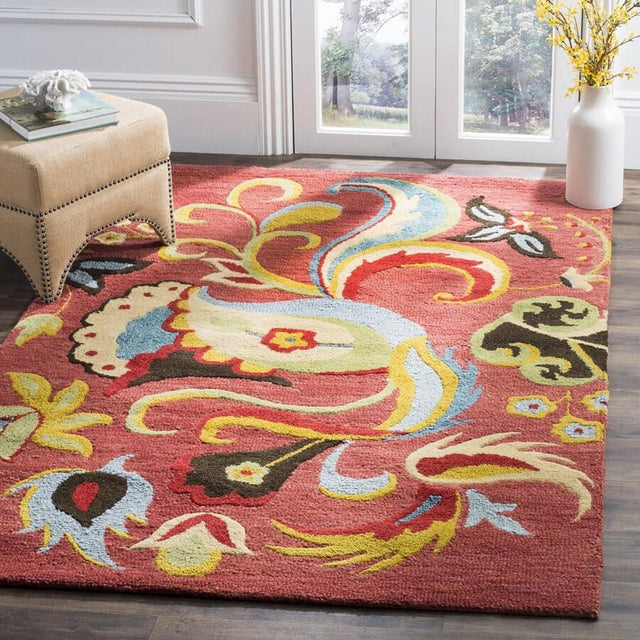 Safavieh Blossom Blm680B Rust / Multi Rugs.
