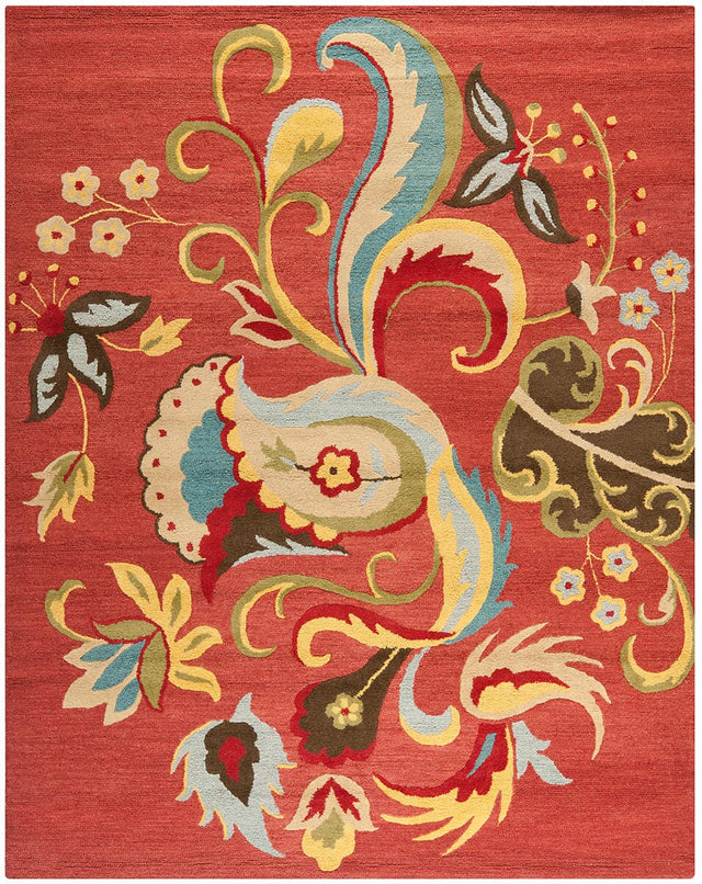 Safavieh Blossom Blm680B Rust / Multi Rugs.