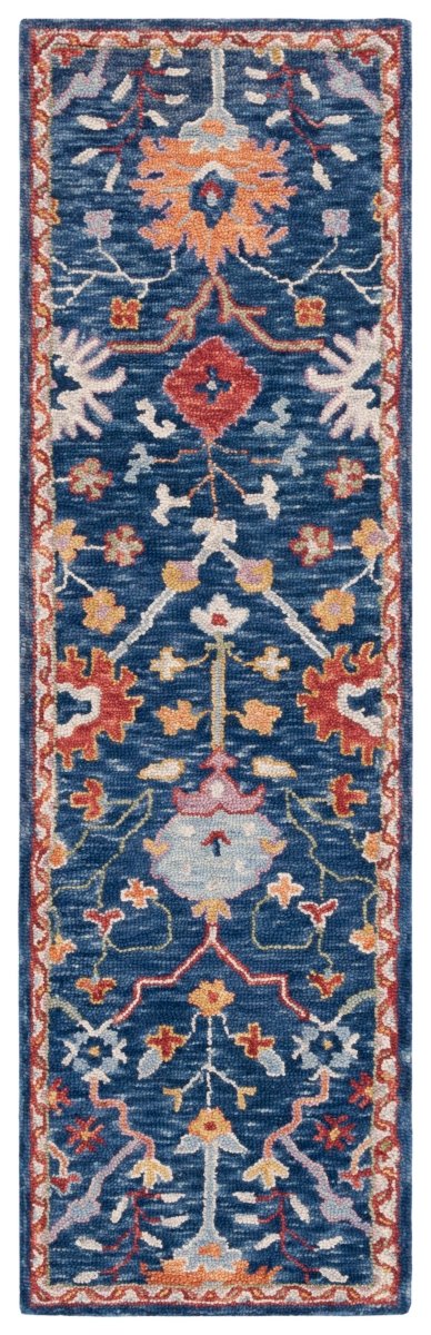 Safavieh Blossom Blm686M Blue/Red Rug - Safavieh - blm686m - 28