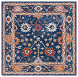Safavieh Blossom Blm686M Blue/Red Rug.
