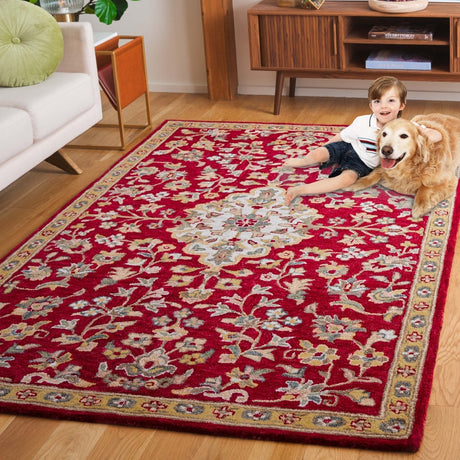 Safavieh Blossom Blm688Q Red/Ivory Rug - Safavieh - blm688q - 6r