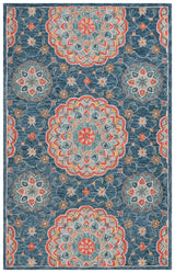 Safavieh Blossom 4'-0" x 6'-0" Rug in Blue / Red