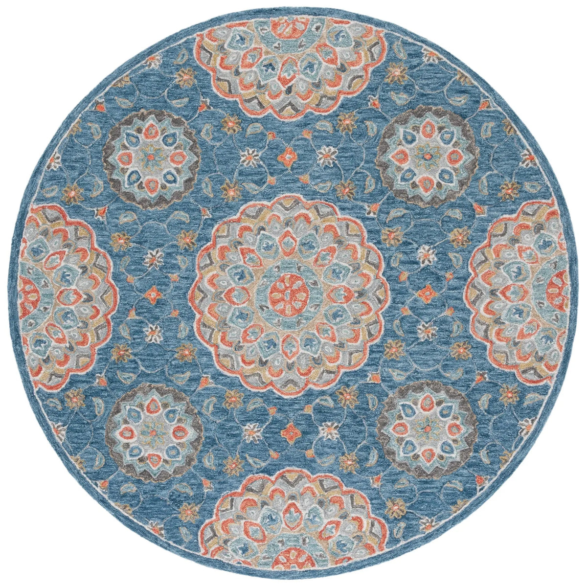 Safavieh Blossom 6'-0" x 6'-0" Rug in Blue / Red