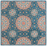Safavieh Blossom 6'-0" x 6'-0" Rug in Blue / Red