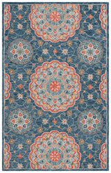Safavieh Blossom Blm690M Blue/Red Rug.