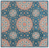 Safavieh Blossom Blm690M Blue/Red Rug.