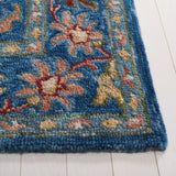 Safavieh Blossom Blm691M Blue/Green Rug.