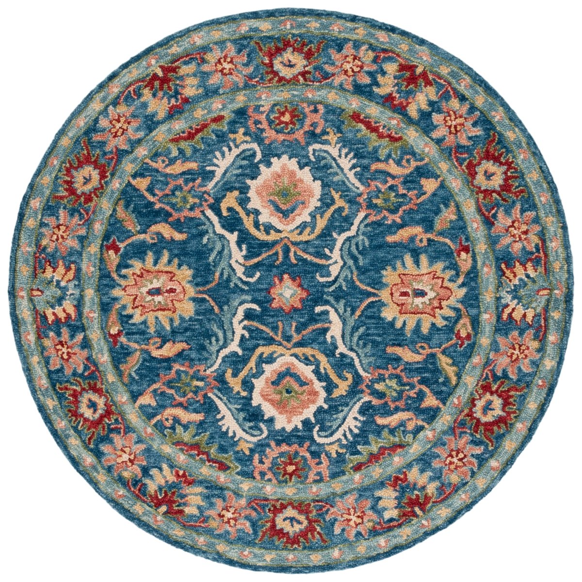 Safavieh Blossom Blm691M Blue/Green Rug.