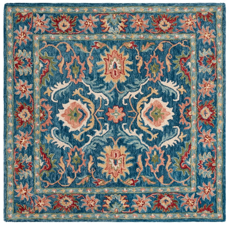 Safavieh Blossom Blm691M Blue/Green Rug - Safavieh - blm691m - 6r