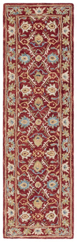Safavieh Blossom Blm691Q Red/Green Rug.
