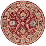 Safavieh Blossom Blm691Q Red/Green Rug.