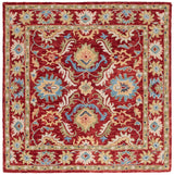 Safavieh Blossom Blm691Q Red/Green Rug.