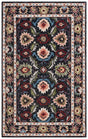 Safavieh Blossom 4'-0" x 6'-0" Rug in Black / Ivory