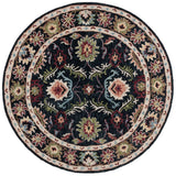 Safavieh Blossom 6'-0" x 6'-0" Rug in Black / Ivory