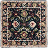 Safavieh Blossom 6'-0" x 6'-0" Rug in Black / Ivory