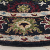 Safavieh Blossom 6'-0" x 6'-0" Rug in Black / Ivory