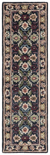Safavieh Blossom Blm691Z Black/Ivory Rug.