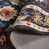Safavieh Blossom Blm691Z Black/Ivory Rug.