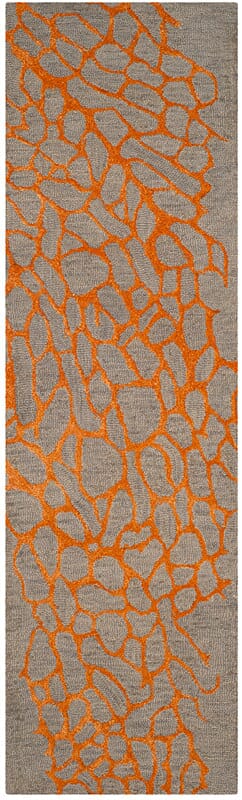 Safavieh Blossom Blm695C Grey / Orange Rugs - Safavieh - blm695c - 28