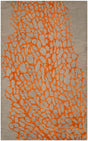 Safavieh Blossom Blm695C Grey / Orange Rugs.