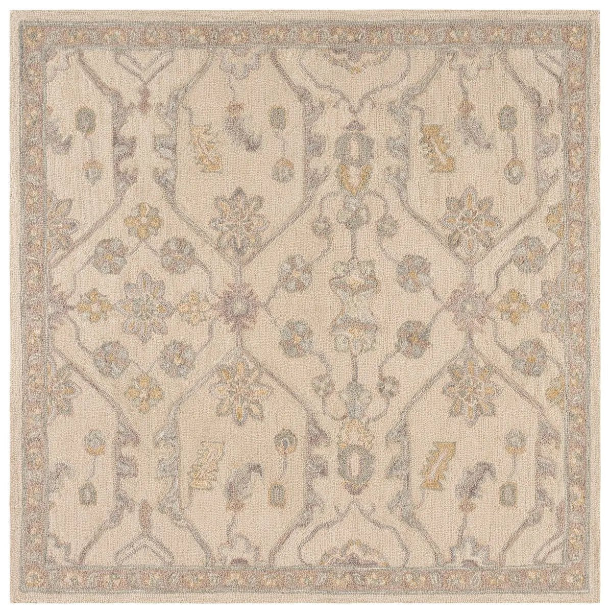 Safavieh Blossom 6'-0" x 6'-0" Rug in Beige / Purple
