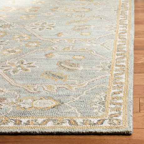 Safavieh Blossom Blm701M Slate / Beige Rugs - Safavieh - blm701m - 4