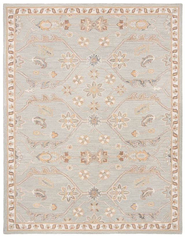 Safavieh Blossom Blm701M Slate / Beige Rugs - Safavieh - blm701m - 6r