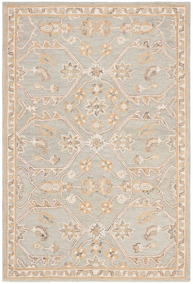 Safavieh Blossom Blm701M Slate / Beige Rugs - Safavieh - blm701m - 6r