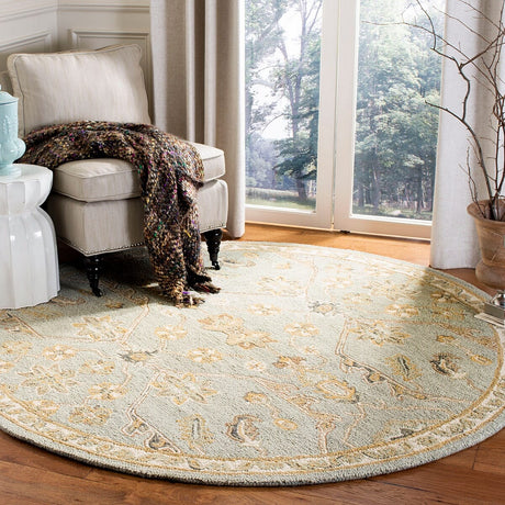 Safavieh Blossom Blm701M Slate / Beige Rugs - Safavieh - blm701m - 6sq