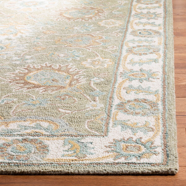 Safavieh Blossom Blm702W Sage / Ivory Rugs.