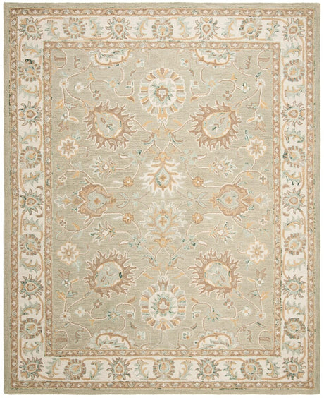 Safavieh Blossom Blm702W Sage / Ivory Rugs - Safavieh - blm702w - 6r