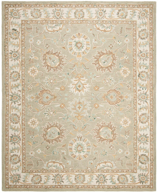 Safavieh Blossom Blm702W Sage / Ivory Rugs.