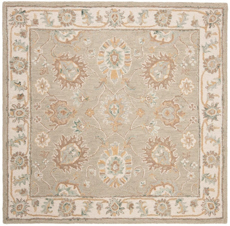 Safavieh Blossom Blm702W Sage / Ivory Rugs - Safavieh - blm702w - 6sq