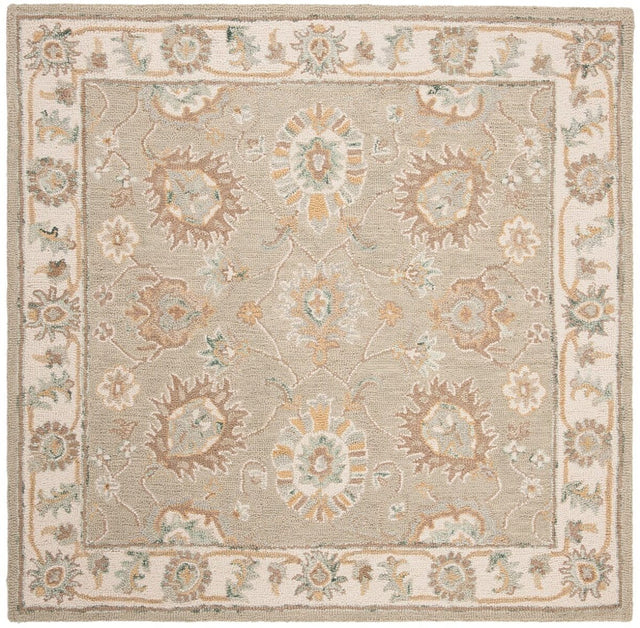 Safavieh Blossom Blm702W Sage / Ivory Rugs.