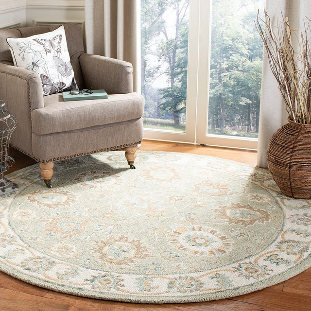 Safavieh Blossom Blm702W Sage / Ivory Rugs.