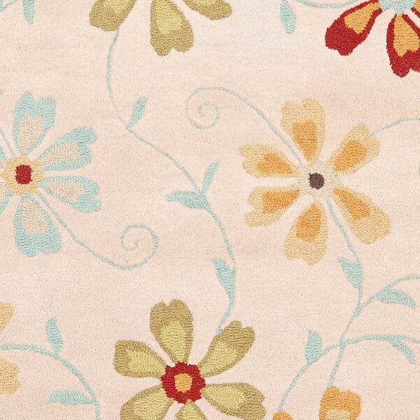 Safavieh Blossom Blm784C Beige / Multi Rugs.