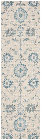 Safavieh Blossom Blm812F Silver / Blue Rugs.
