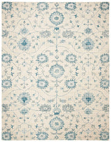 Safavieh Blossom Blm812F Silver / Blue Rugs.
