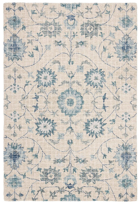 Safavieh Blossom Blm812F Silver / Blue Rugs - Safavieh - blm812f - 6r