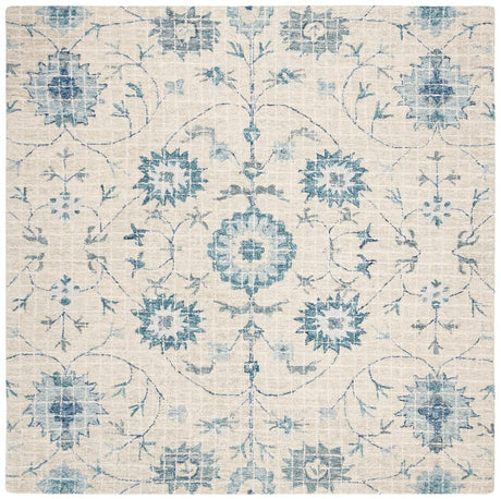 Safavieh Blossom Blm812F Silver / Blue Rugs - Safavieh - blm812f - 6sq