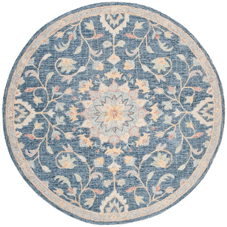 Safavieh Blossom Blm813N Navy / Multi Rugs - Safavieh - blm813n - 6r