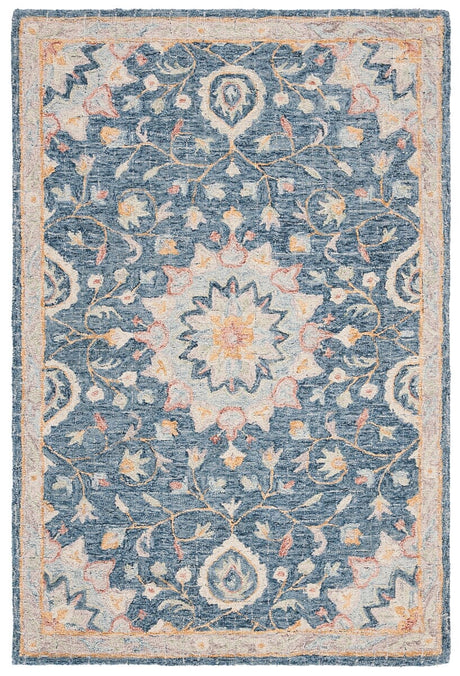 Safavieh Blossom Blm813N Navy / Multi Rugs - Safavieh - blm813n - 6r