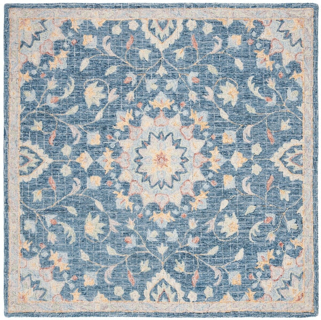 Safavieh Blossom Blm813N Navy / Multi Rugs.