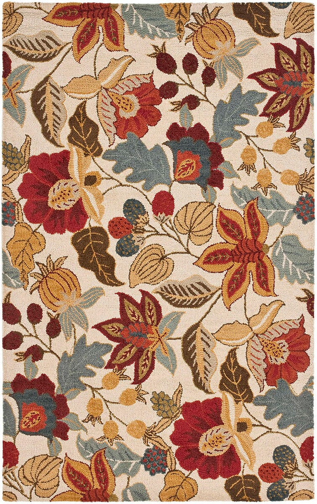 Safavieh Blossom Blm863B Ivory / Multi Rugs.