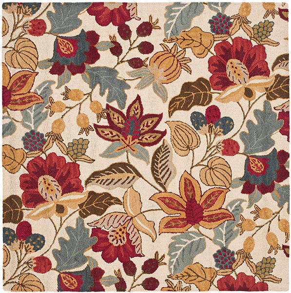 Safavieh Blossom Blm863B Ivory / Multi Rugs.