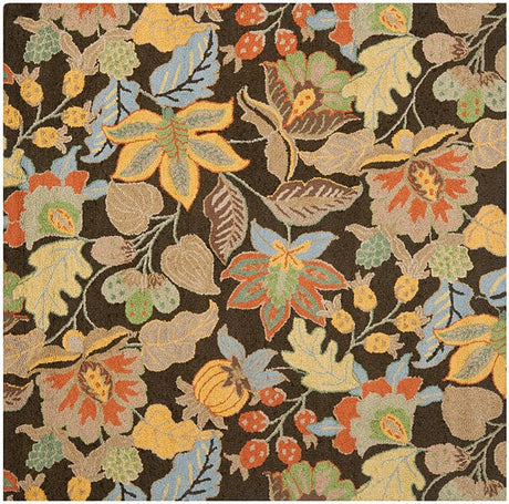 Safavieh Blossom Blm863C Black / Multi Rugs.