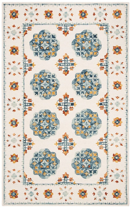 Safavieh Blossom Blm901A Blue / Ivory Rugs - Safavieh - blm901a - 4